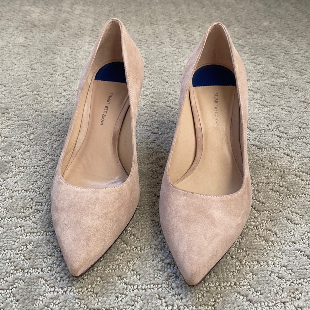 Stuart Weitzman Blush Pink Suede Pumps Size 6 1/2 M